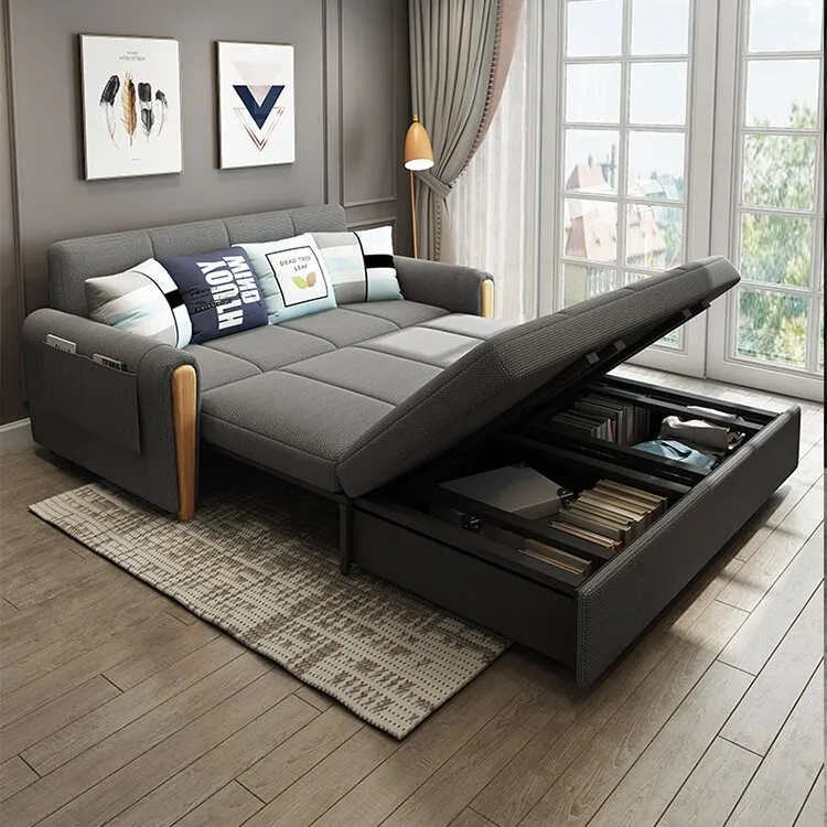 💗Multifunctional wooden folding sofa bed for home💗