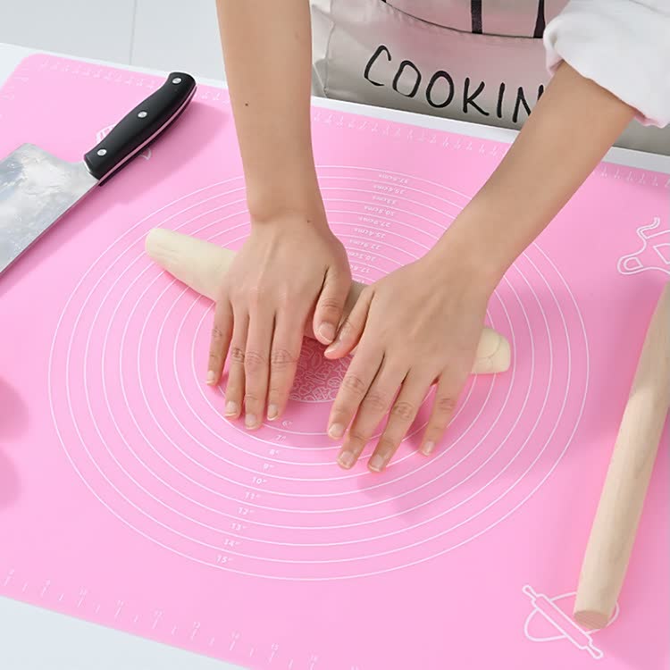 Large Silicone Pad With Scale Silicone Kneading Pad Kitchen Kneading Pad Insulation Pad Baking Tools