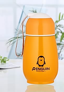 Double Layer Stainless Steel Gift Thermos Cup Advertising Cup Water Cup Penguin Cup