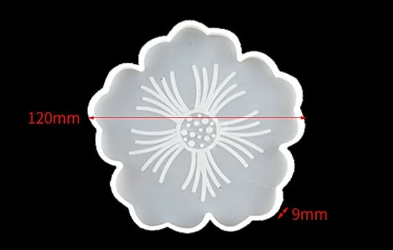 Flowers Coaster Mould Petal Silicone Tray