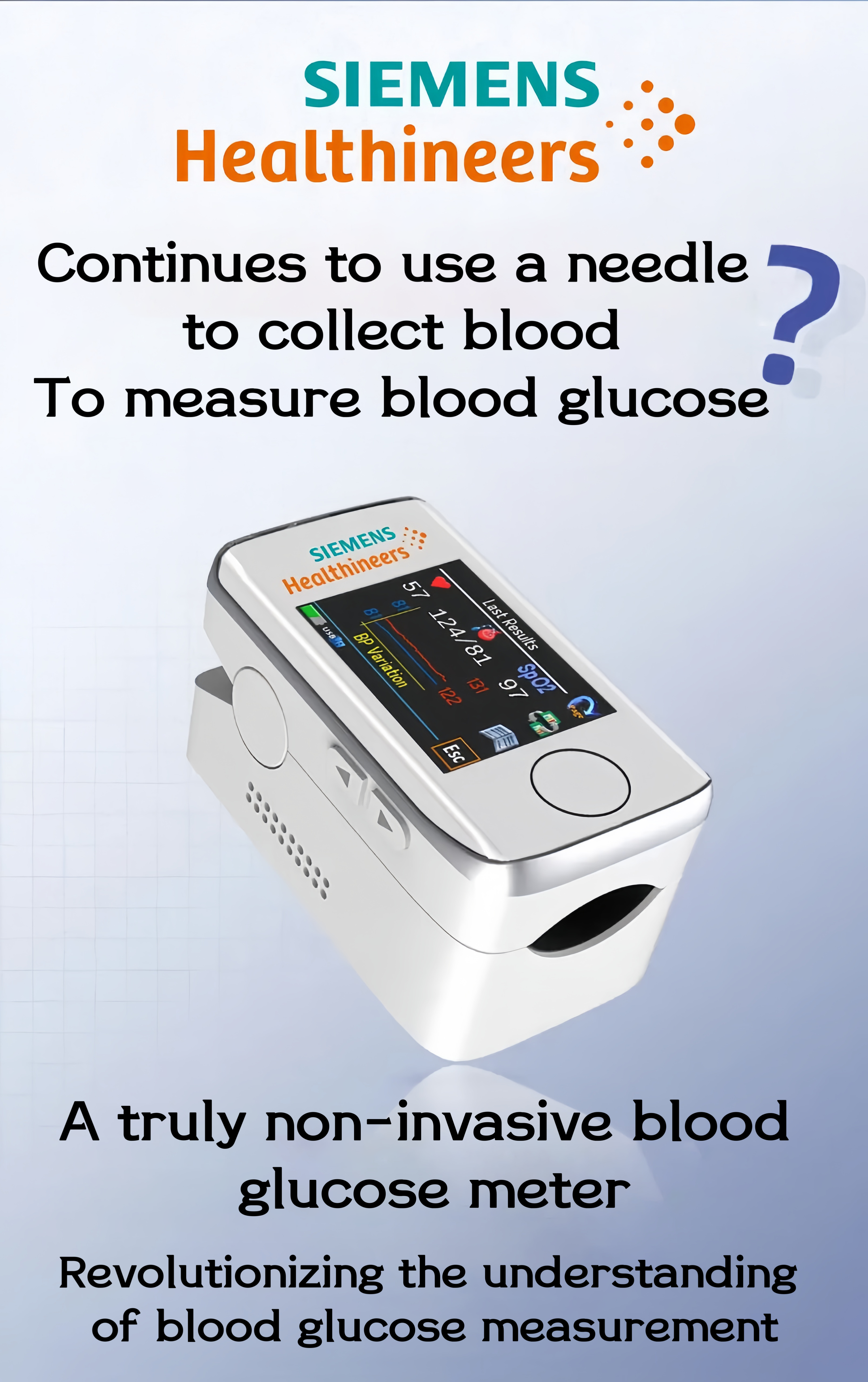Pengukur glukosa darah non-invasif presisi tinggi