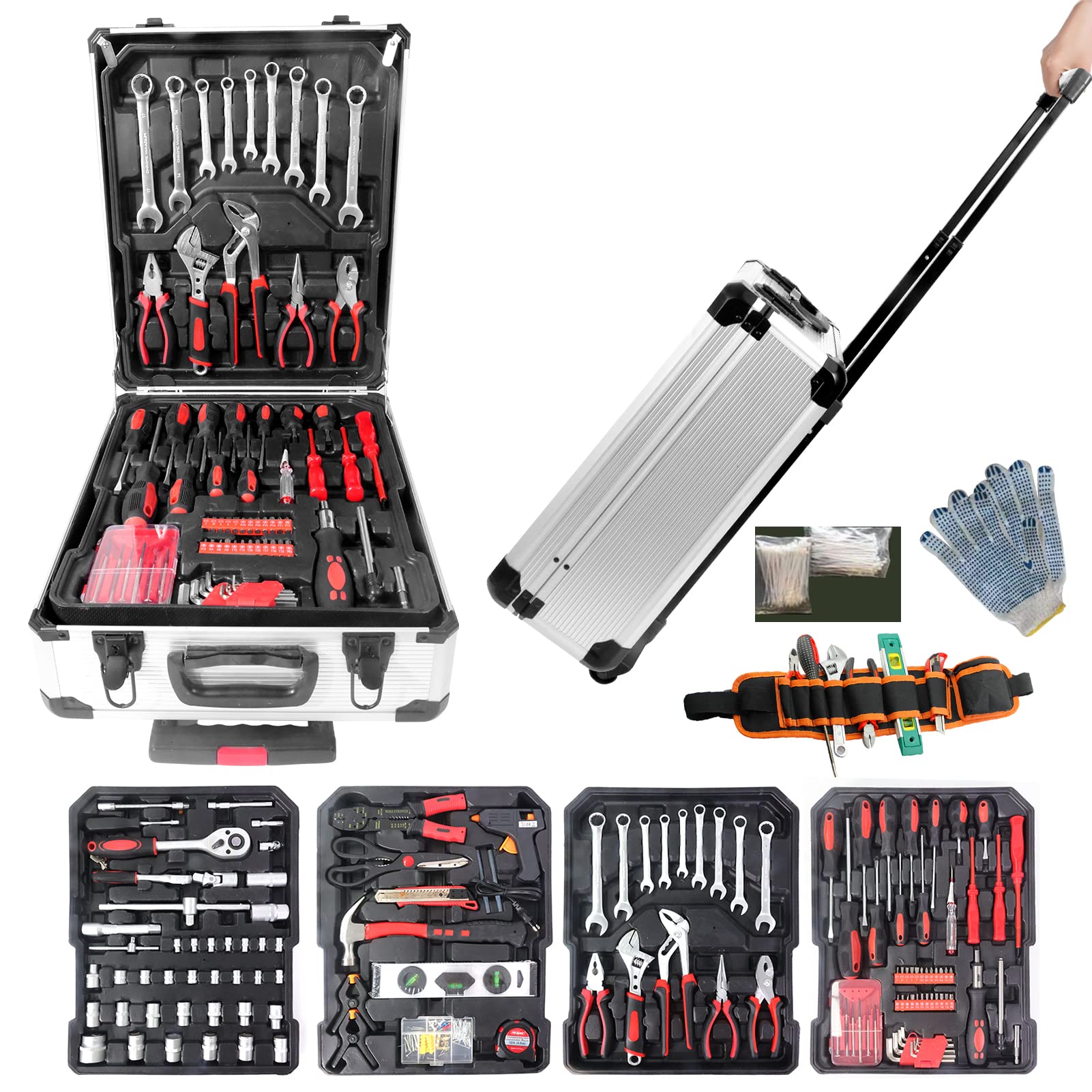 Tool Sets for Men, Tool Box with Tools
