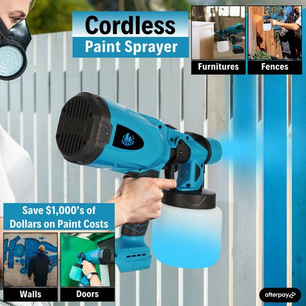 High-pressure Cordless Paint Sprayer with 2 Free Batteries
