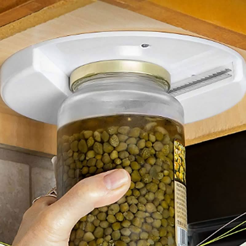 Round Can Opener Kitchen Cupboard Corkscrew Can Opener Multifunctional Plastic Bottle Opener Under The Table